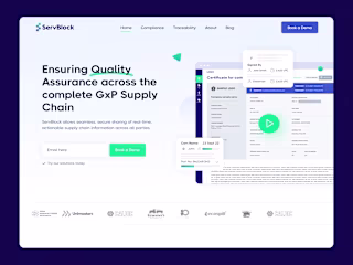 Servblock website UI design and webflow development