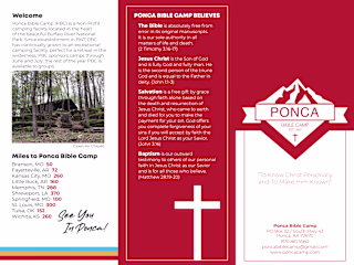 Ponca Bible Camp Brochure