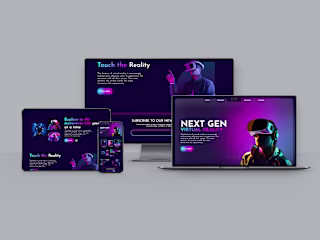 Virtual reality landing page design