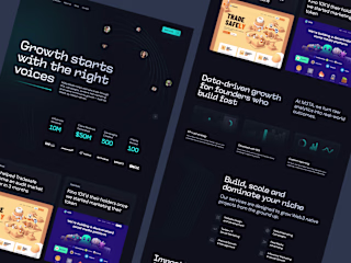 M3taMedia Landing Page Design