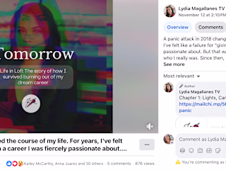 Facebook promo for newsletter