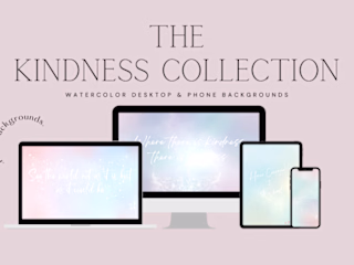 Kindness Phone & Desktop Watercolor Wallpapers