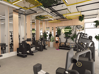 Exclusive fitness facility | Interior design 