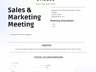 Meeting Agenda & Meeting/Event Planning