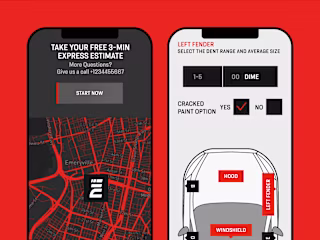 Express Auto Hail Repair — Logo and Brand Identity Design