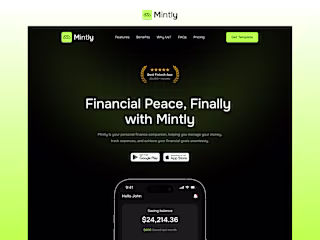 Mintly - A Framer Template for Startups