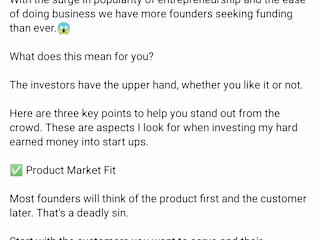 Are you an early stage founder seeking funding? Then keep readi…