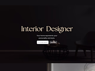 A passion project | An Interior Design Website  Built in Framer