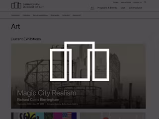 Birmingham Museum of Art Site Design