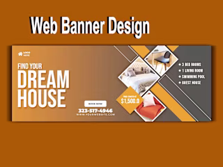 I will stylish web banner, header, social media post