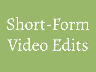 Video Editing