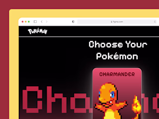 Pokemon Concept Landing page