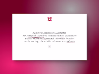 Cherryrock Venture Capital: Custom Webflow Site