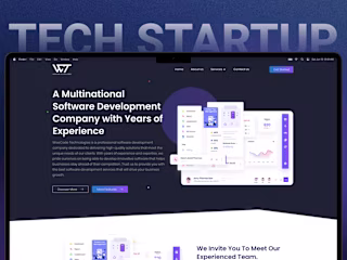 WiseCode Tech Website UI UX Design