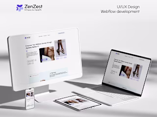 ZenZest - UX/UI Design and Webflow development