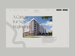 Development of a Beautiful Website | The Birch at 51 Washington