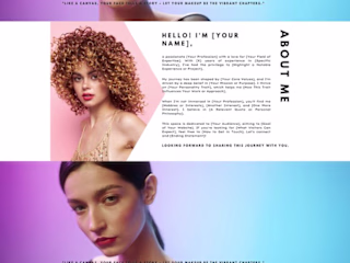 Website Template for Makeup Artist 