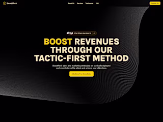 BoostRev - Landing page made in Framer