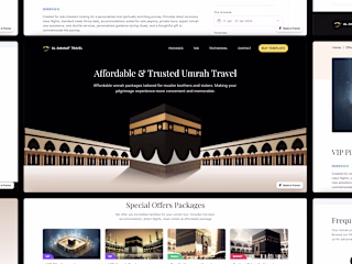 Amanat Umrah Travel Landing Page