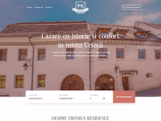 Fronius Residence - Business website Design and Development