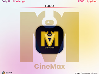 Custom Logo Design For  "CINEMAX" Ticket Booking Website