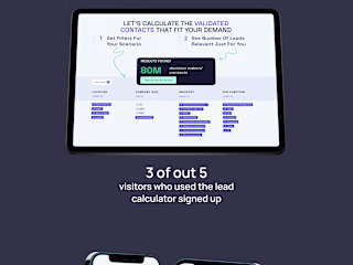 SaaS website with an online calculator