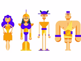 Greek Mythology Characters - Illustrations & Animations