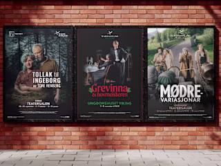 Print design for Teater Vestland 