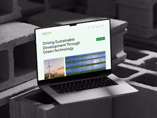 Netzero - Designed a website for a Green Tech company