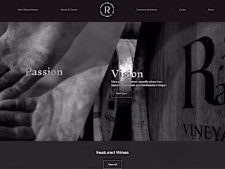Rasa Vineyards Website and E-Commerce Redesign