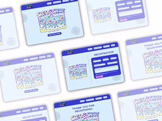 Sweat & Share registration page | UI Design