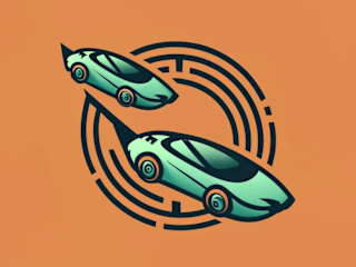 Running Car Logo