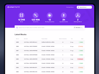 Product Design | Polygon Nightfall Block Explorer