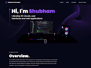 Portfolio Website For a Web-Developer