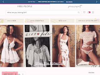 Urban Outfitters / Anthropologie / Free People Websites 