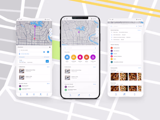 Location Search Mobile App Design UI UX