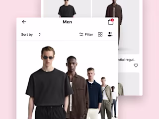 Fashion App design with prototype