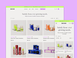 Hey Sense - Shopify e-commerce UX/UI