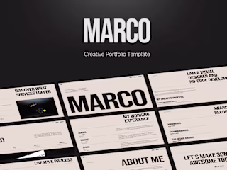 Marco - Portfolio Framer Website Template