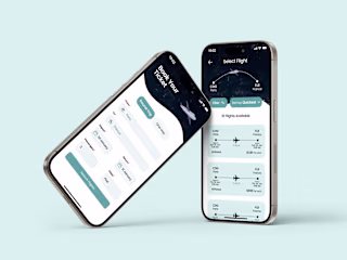 Online flight booking app design