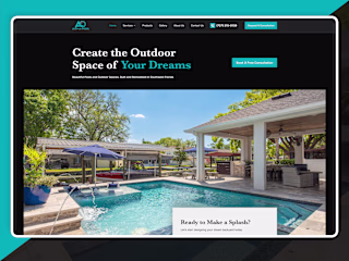 Alpha & Omega Pool Builders Website Design
