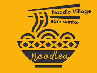 Noodle Village Sam Winter Branding Logo Design Project 
