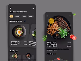 Mobile app design for Hive Luxury Restaurant App