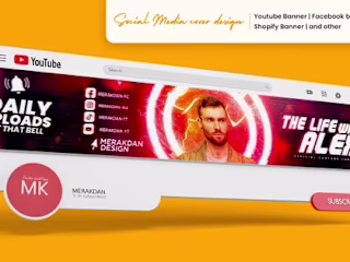 I will design stunning youtube header,Cover design & twitch ban…