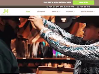 Developed Website For Jobe's Hats