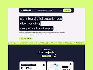DeBlend: Framer Website, Branding & Motion-design