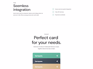 Banquee Banking app's website