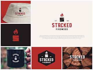 A brand identity for a firewood delivery business