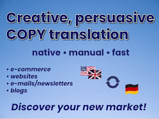 Creative Copy Translation & Transcreation