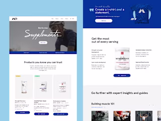 Momentous - E-commerce re-design Shopify